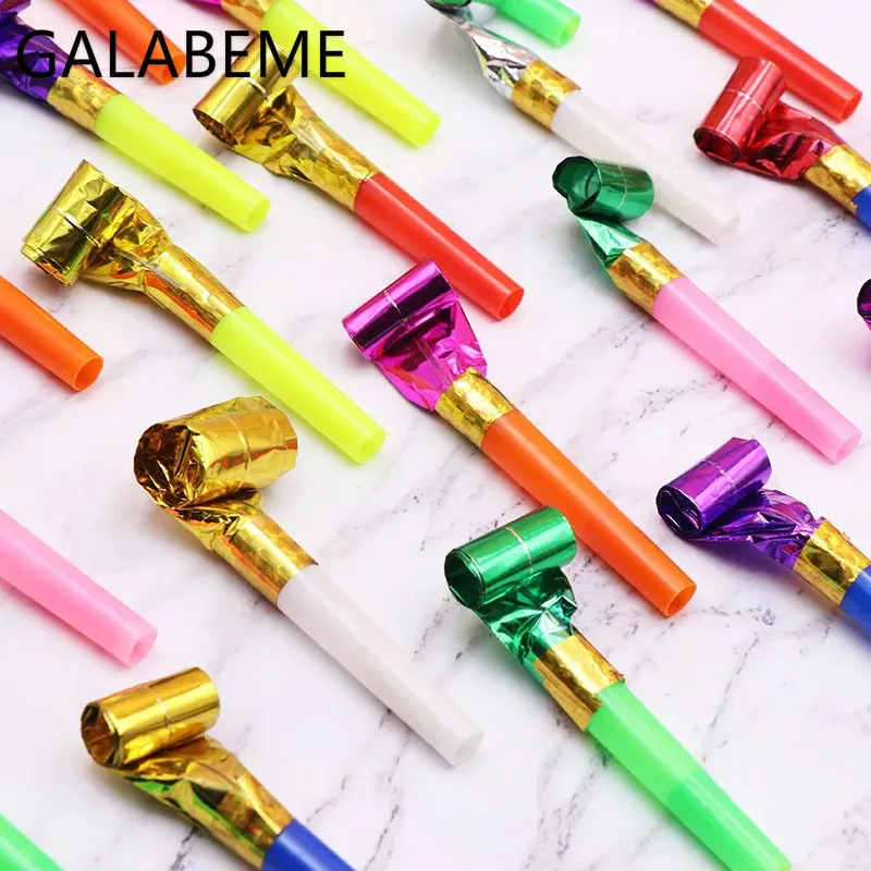 Galabeme 12 шт. Детские свистки дети реквизит для дня рождения сувениры украшения