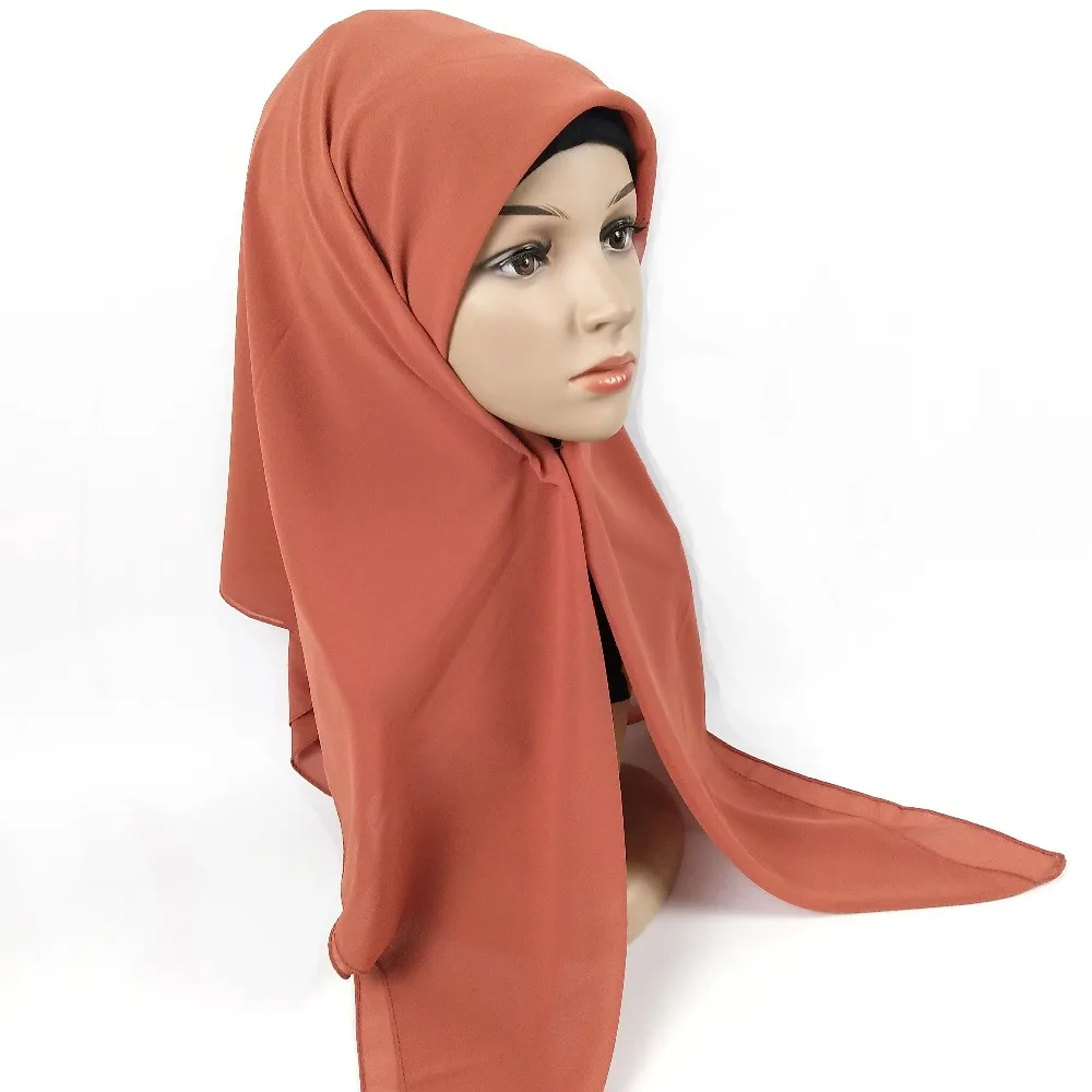 A23 20 шт Высокое качество квадратный шифон хиджаб шарф платок 115*115 см квадратный шифон женщин обёрточная повязка на голову