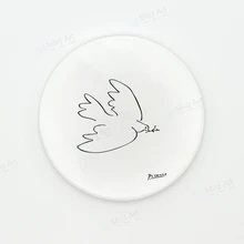 Пикассо абстрактные Животные Собака керамические подставки стол минималистичные черно-белые в скандинавском стиле креативная чашка для кофе кухня дополнительный коврик коврики