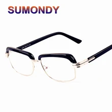 SUMONDY Высокое качество Половина рамки очки для чтения для мужчин Анти-усталость анти-радиационное покрытие объектив Мода Пресбиопия очки G413