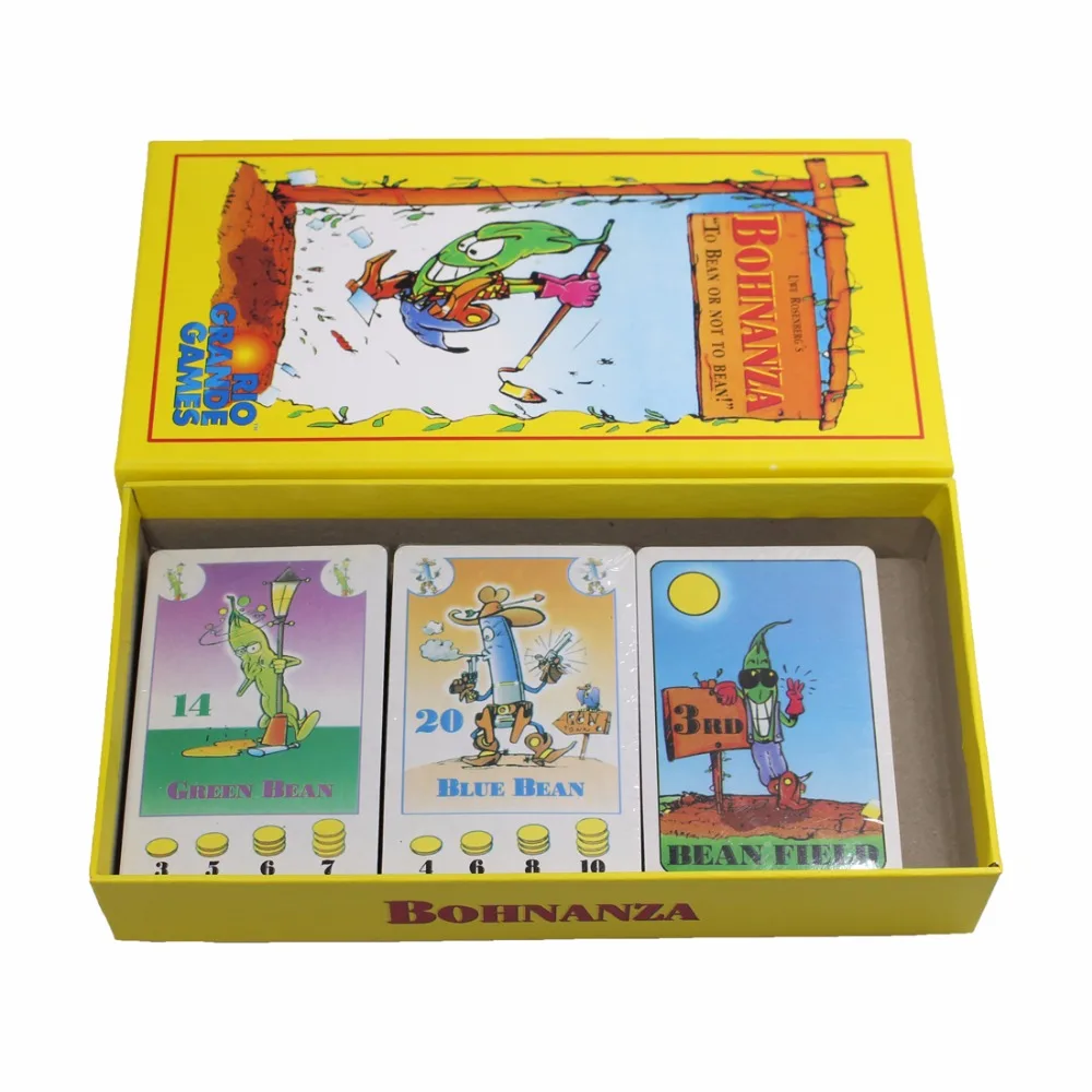 Горячая Распродажа Bohnanza настольная игра новейшая версия для 2-7 игральных карт для детей отправить инструкции на английском