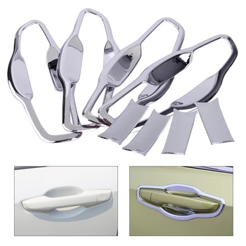 

CITALL Car Styling New 8pcs Silver ABS External Door Handle Bowl Trim Molding Fit For Honda CRV 2017
