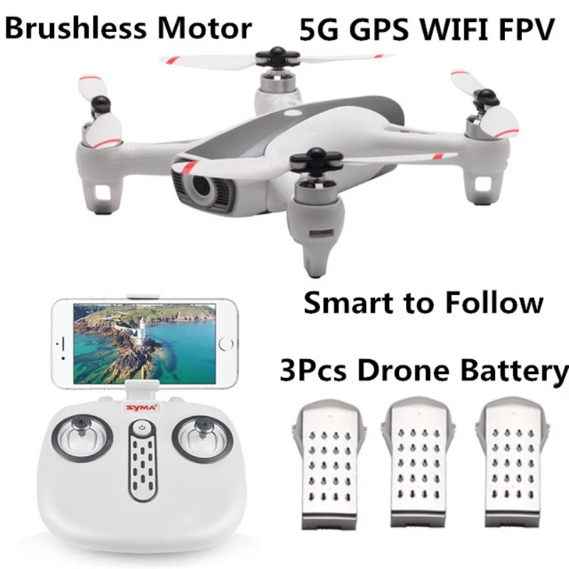 

2.4G 5G GPS WIFI FPV Quadcopter drone with HD camera Gesture photo brushless motor surround the flight headless mode best drone