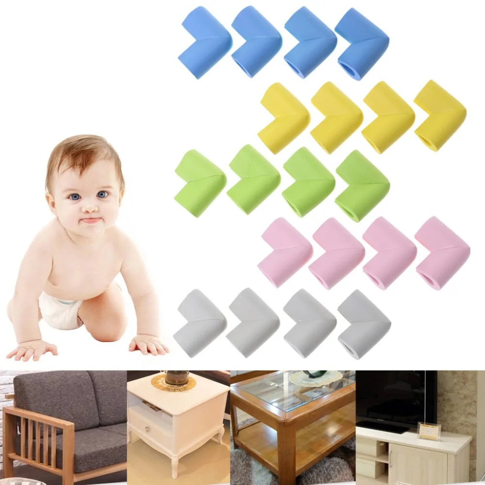 OOTDTY 4Pcs/set Baby Safety Corner Guards Rubber Table Protection Kids