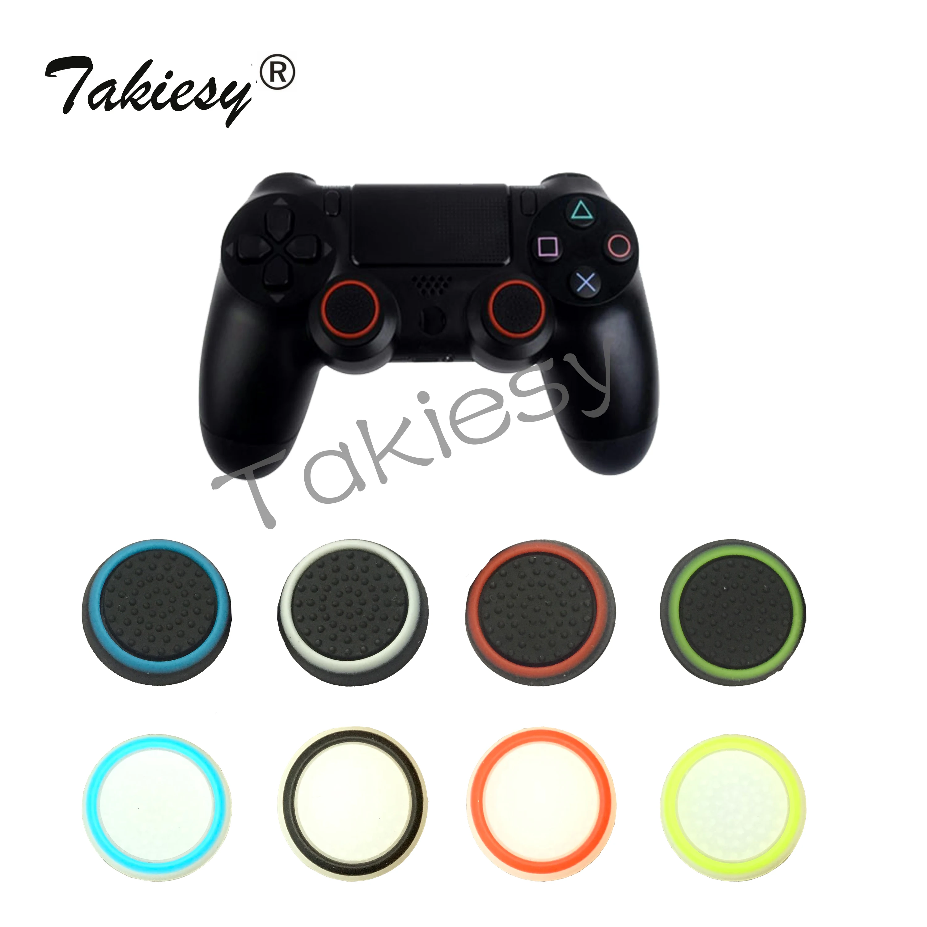 

4 pcs Silicone Analog Thumb Stick Grips Cover for PlayStation PS4 ps4 Pro Slim PS3 Controller Thumbstick Caps for Xbox 360 One