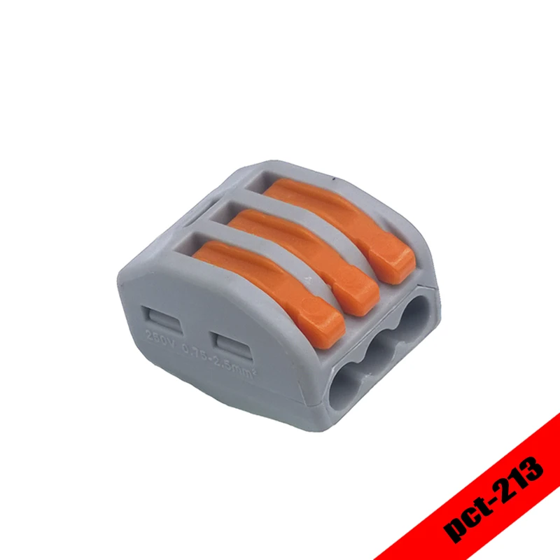 30 pcs/lot WAGO 222 413 Universal Compact Wire Wiring Connector 3 pin