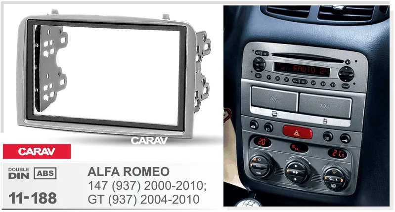 CARAV 11-780 Car Radio Installation Trim Fascia Panel