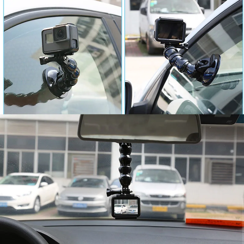 360 Поворотный Автомобильный набор креплений на присоске для экшн камеры GoPro Hero 6/5