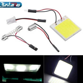 

Auto Led Light Cob 48 SMD Chip Super White Automobile Reading Lamp 12v Car Dome Bulb Interior Light-emitting Diode Light Pane