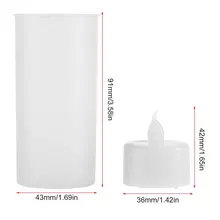 1 шт. светодиодный перезаряжаемый ароматическая декоративная свеча чайный свет набор подсвечников беспламенный звуковой датчик светодиодный свечи Velas свечи светодиодный свет bougeoir