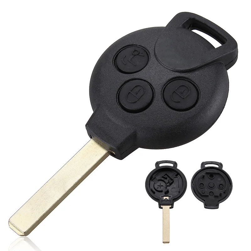 

New 3 Buttons Replacement Remote Shell Case For Mercedes Benz Smart City Roadster Fortwo Remote Car Key Shell FOB Cover