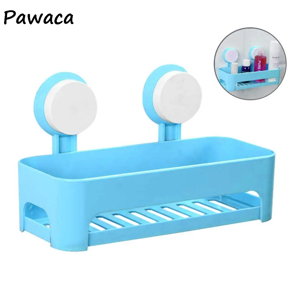 

3Pcs/Set Multifunctional Bathroom Square Strong Double Suction Cup Shelf The Bathroom Toilet Received Storage Rack