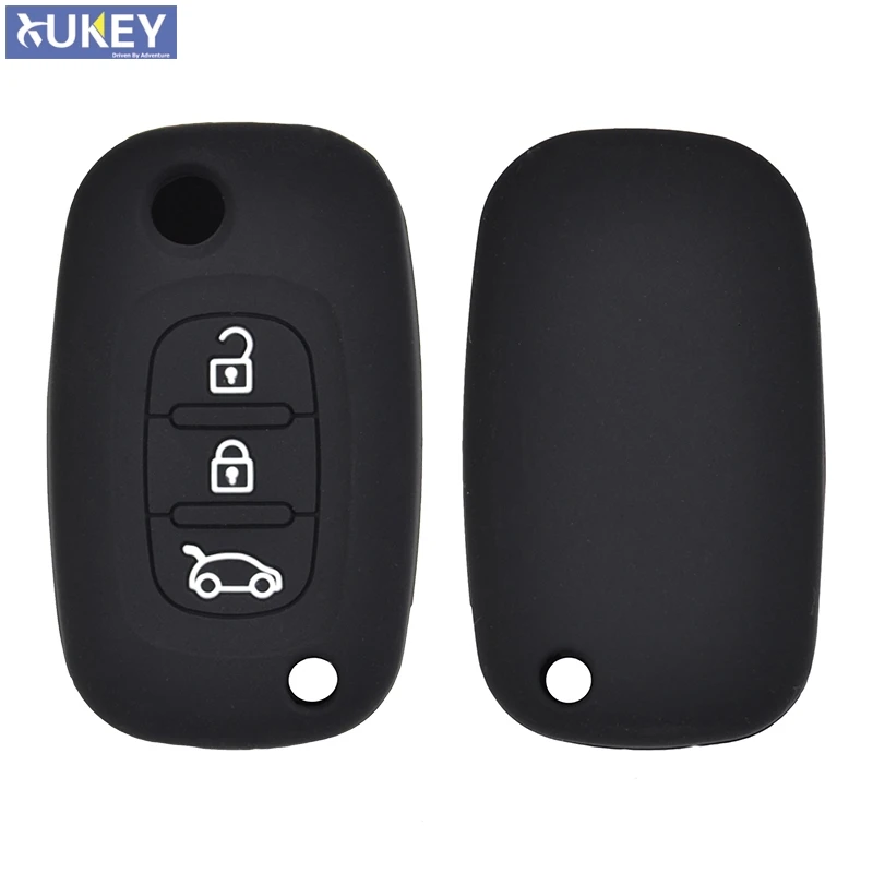 Силиконовый чехол для Renault Fluence Megane Clio Kangoo Lada Priora Granta Vesta X Ray 3 кнопки|Футляр