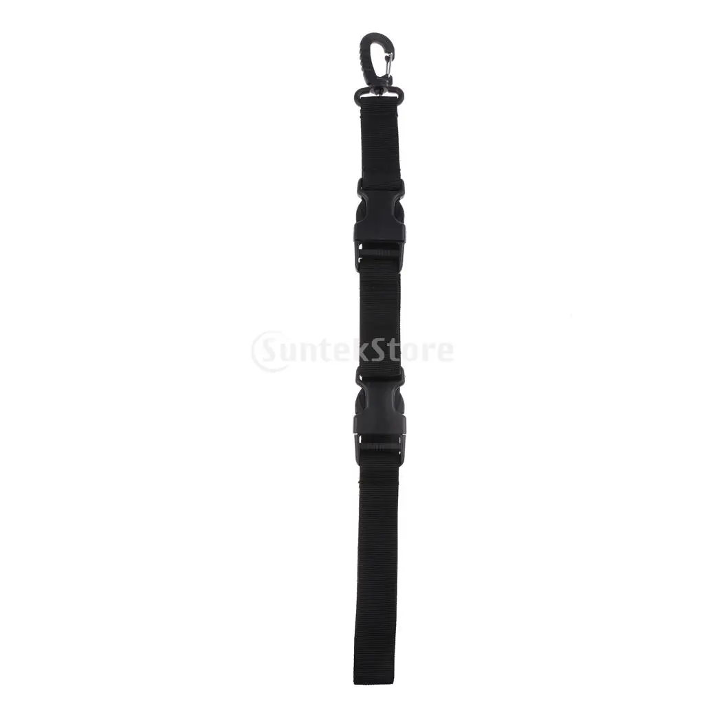 Scuba Diving Dive Diver Fin and Mask Keeper Webbing Holder Strap Lanyard Double Loop with Quick Release Buckle, Swivel Clip