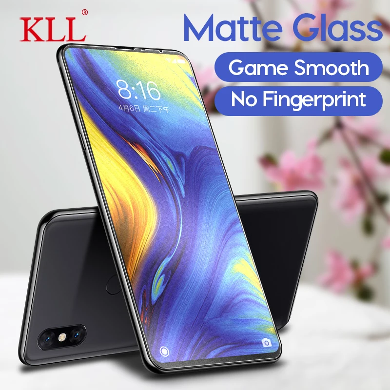 

No Fingerprint Frosted Matte Tempered Glass for Xiaomi Mi Mix 3 2s 9 SE Explorer A1 F1 Screen Protector for Redmi Note 4X S2 Go