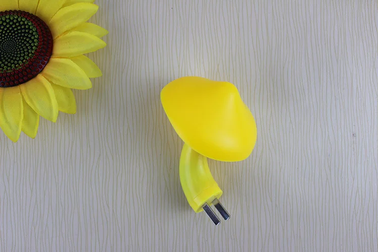 LED Night Light Room Decor Mushroom Wall Socket Lights Lamp for Kids Child Baby Light-controlled Sensor EU US Plug  (16)