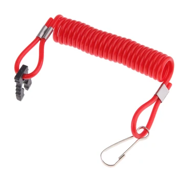 

Universal Emergency Cut-Off Switch with Coiled Lanyard, Marine Outboard Engine Kill Switch for Honda