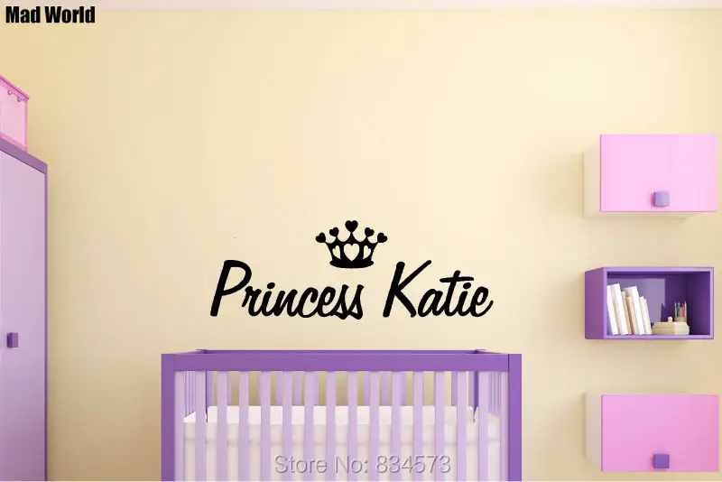 PERSONALISED PRINCESS NAME CROWN 100 35H 2
