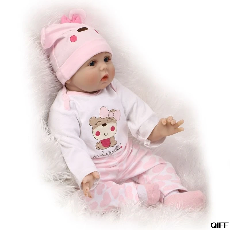 55 см NPK коллекция Reborn Baby Doll мягкий силиконовый подарок для девочек ручной работы прелестный реалистичный малыш May06