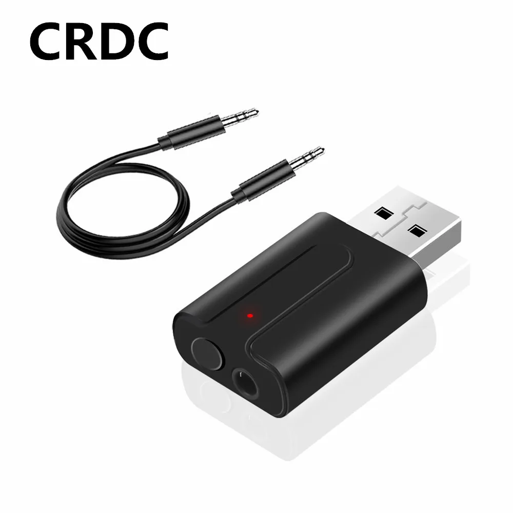 

CRDC Bluetooth 5.0 Audio Receiver Transmitter Wireless Stereo Music 3.5mm AUX Jack RCA Audio Receptor USB Mini Bluetooth Adapter