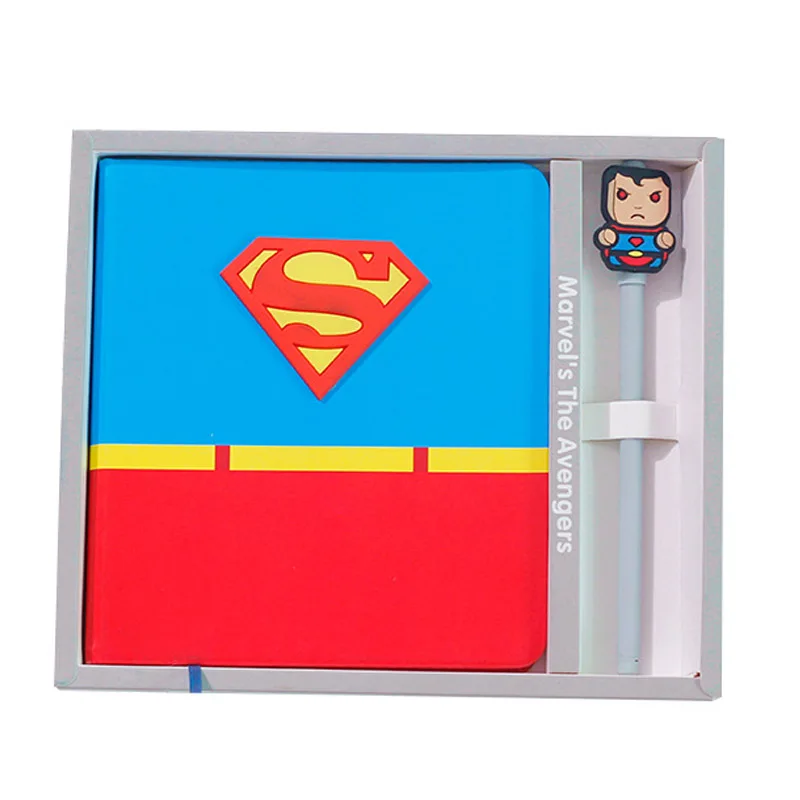 

Cartoon Notebook Super Warrior Notepad Handbook Cartoon Cute Anime Books Creative Boy Children Set Book with Pen Birthday Gifts