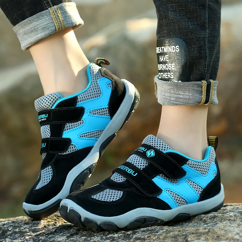 

ULKNN Boys and Girls Sport Shoes For Boys Sneakers Children Breathable Mesh Trainer School Running Outdoor Anti-slippery