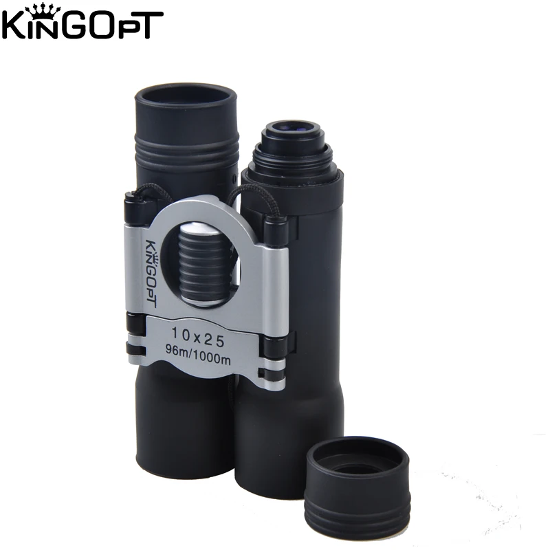 KINGOPT мощный 10x25 Компактный мобильный бинокль ночного видения телескоп полевые очки для охоты путешествия