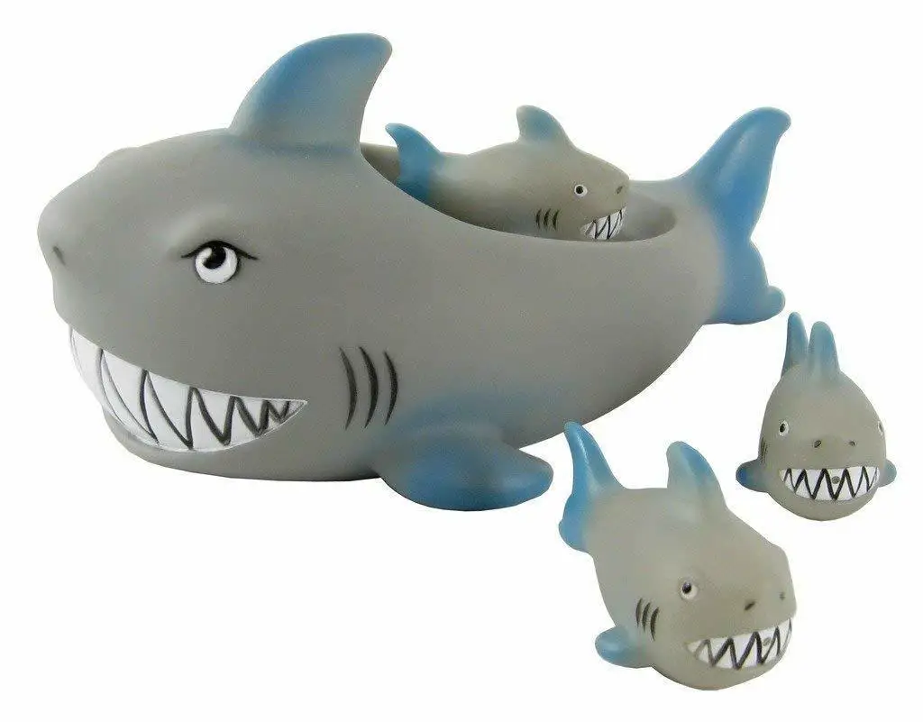 Милые животные детские игрушки для ванной мягкие плавающая резиновая утка Акула плавающий игрушка для ванной для детей подарки на день
