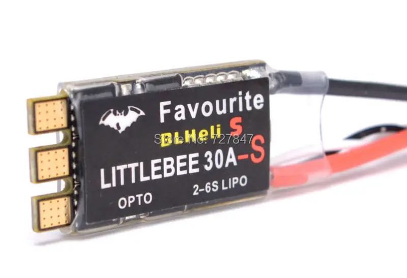 Любимый FVT LittleBee 30A-S 30A-S ESC BLHeli_S OPTO 2-6S поддерживает Mulitshot Oneshot42 OneShot125