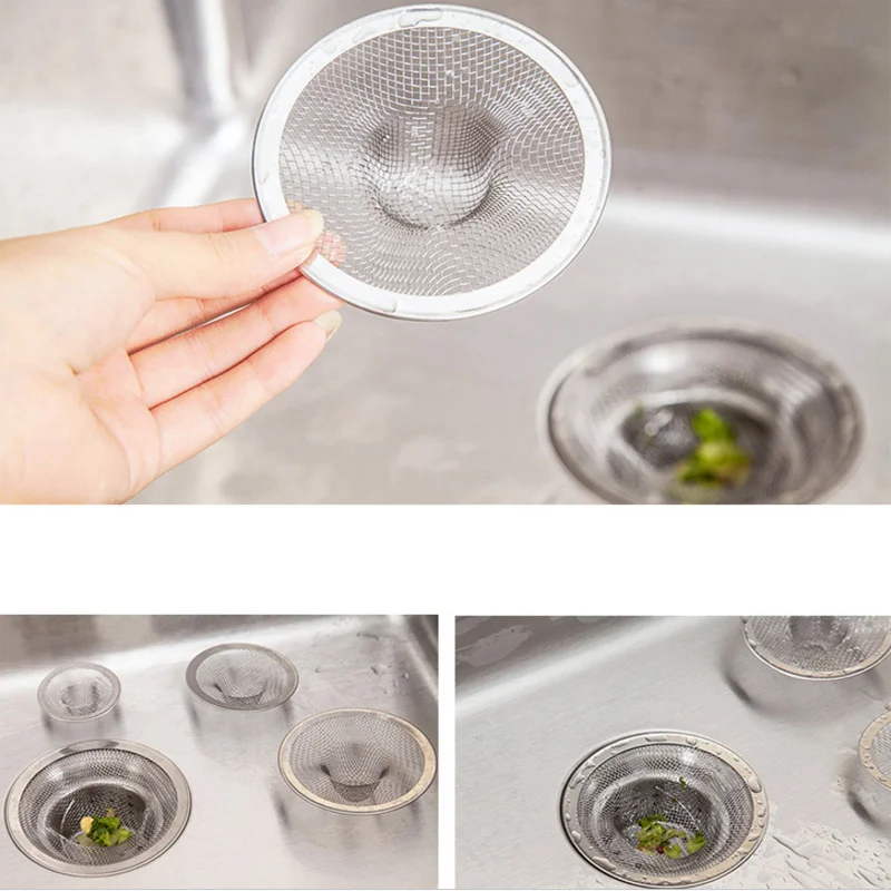 

1PC Kitchen Bathroom Stainless Steel Sink Strainer Waste Disposer Plug Basin Hair Trap Bathtub Plug Hole Waste Filter Tools