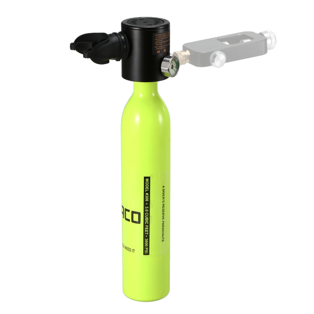 

500ml Snorkeling Underwater Breathing Regulator Mini Scuba Oxygen Air Tanks Diving Equipment Scuba Regulator Diving Respirator