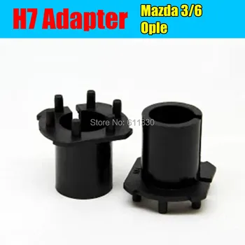 

2016 new 2 X hid xenon bulb H7 holder base auto xenon headlight H7 adapter socket for Mazda3 Mazda6 Ople car styling Accessories