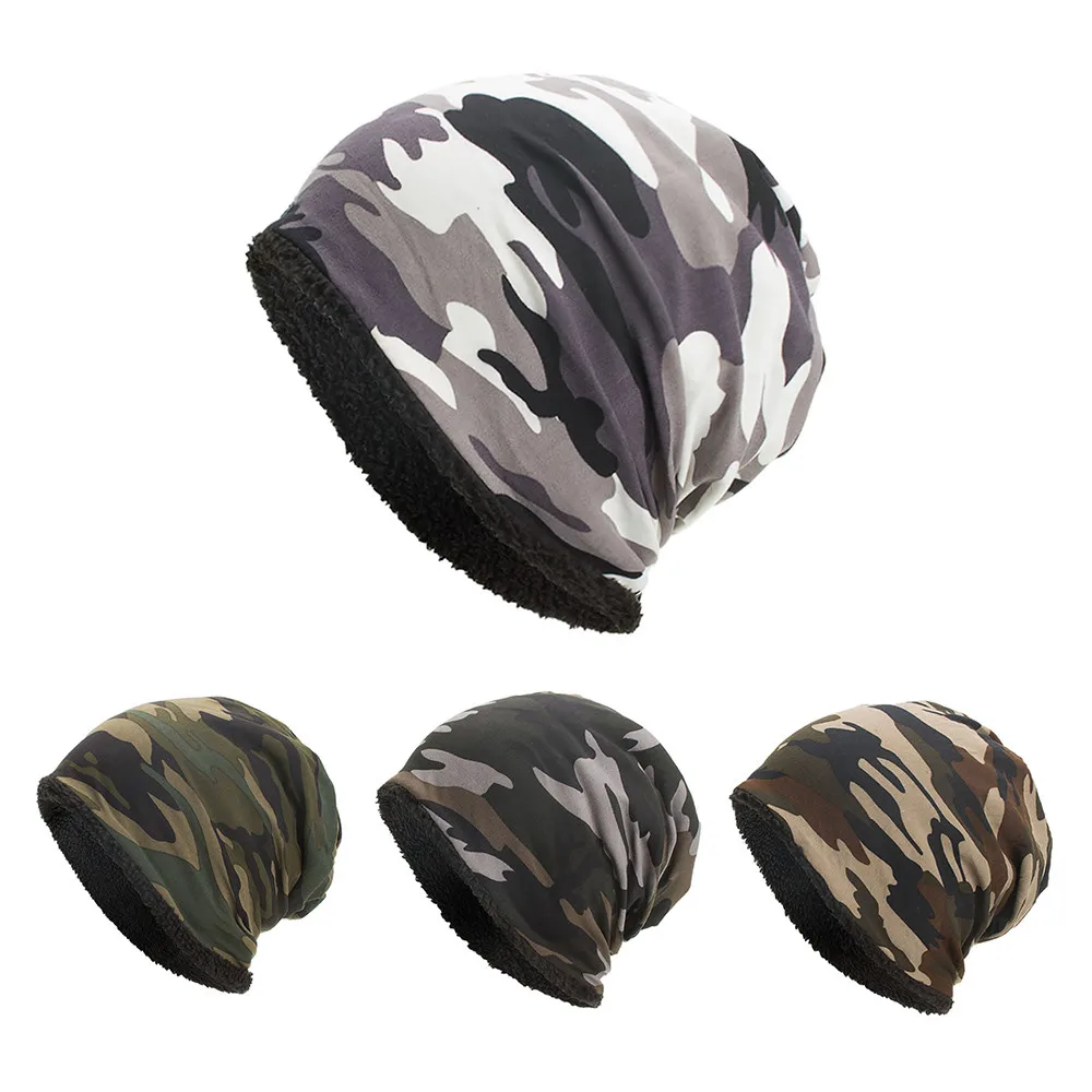 

Women's Brushes Women Men Warm Baggy Camouflage Crochet Winter Wool Ski Beanie Skull Caps Hat Eyeshadow Brush Blending #20
