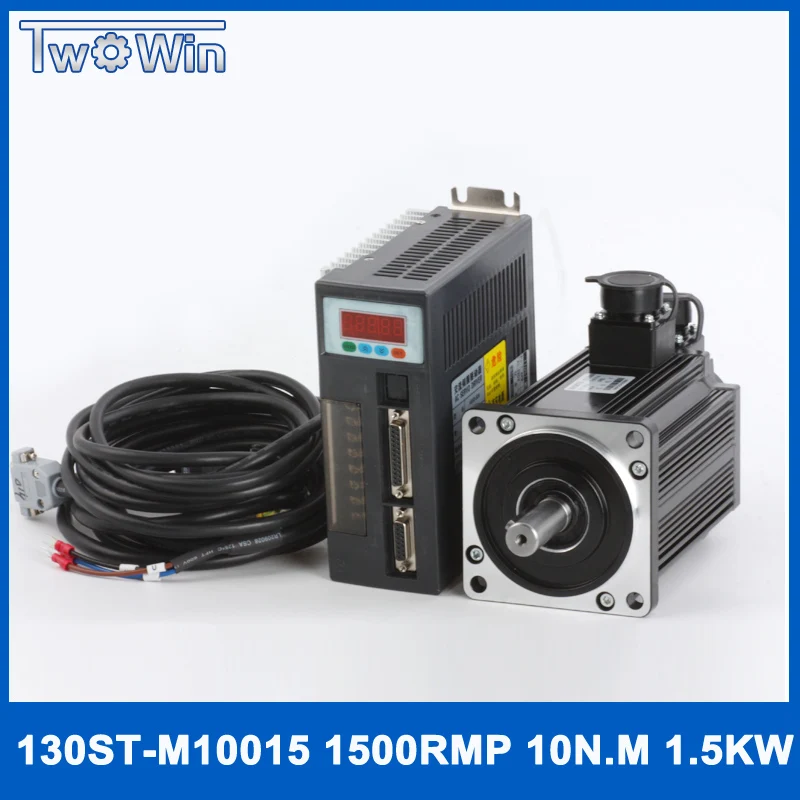1.5kw 6.0A 10Nm 1500rpm ac servo motor 130ST