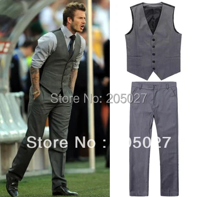Бесплатная доставка Beckham bakham мужской жилет для костюма Мужской Повседневный