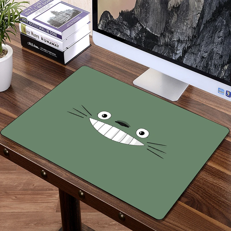 

FFFAS Large Japan Cartoon Anime Comic Mouse Pad Mat Totoro Face Computer Desk Table Mousepad Office Many Size Rubber Rug Gift