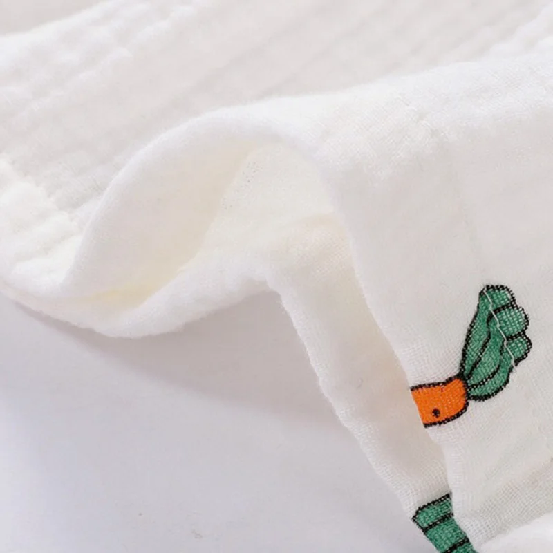 Women Pajamas Set Summer Comfort Gauze Cotton Turn-down Collar Sleepwear Set Ladies Thin Loose Cartoon Carrot Printed Homewear women pajamas set women pajama suit cotton pajamas set