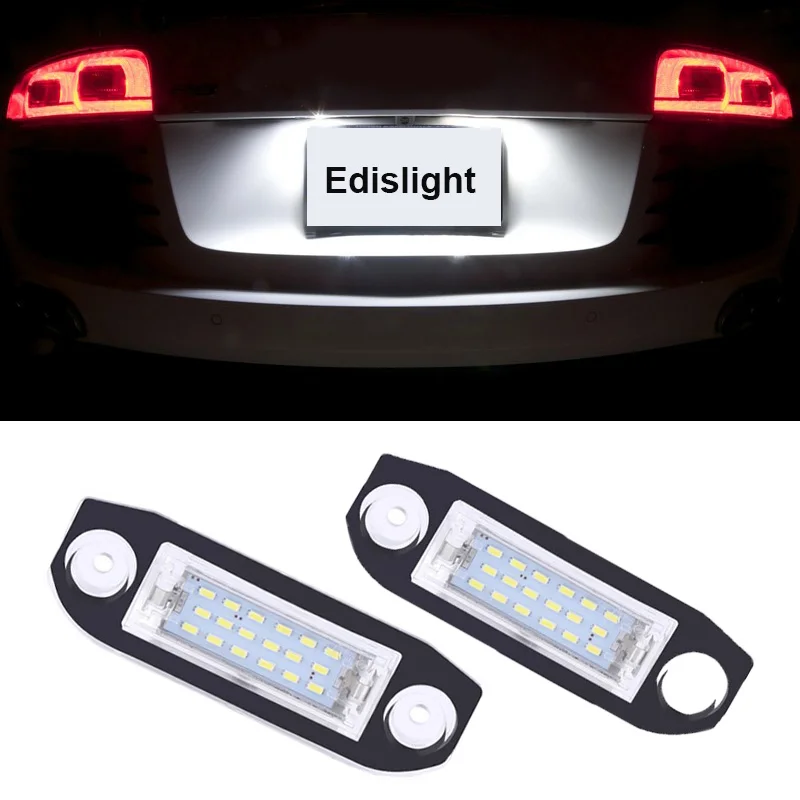 Edislight безошибочный Автомобильный светодиодный номерной знак 18 SMD для Volvo S40 S60 S80 V50