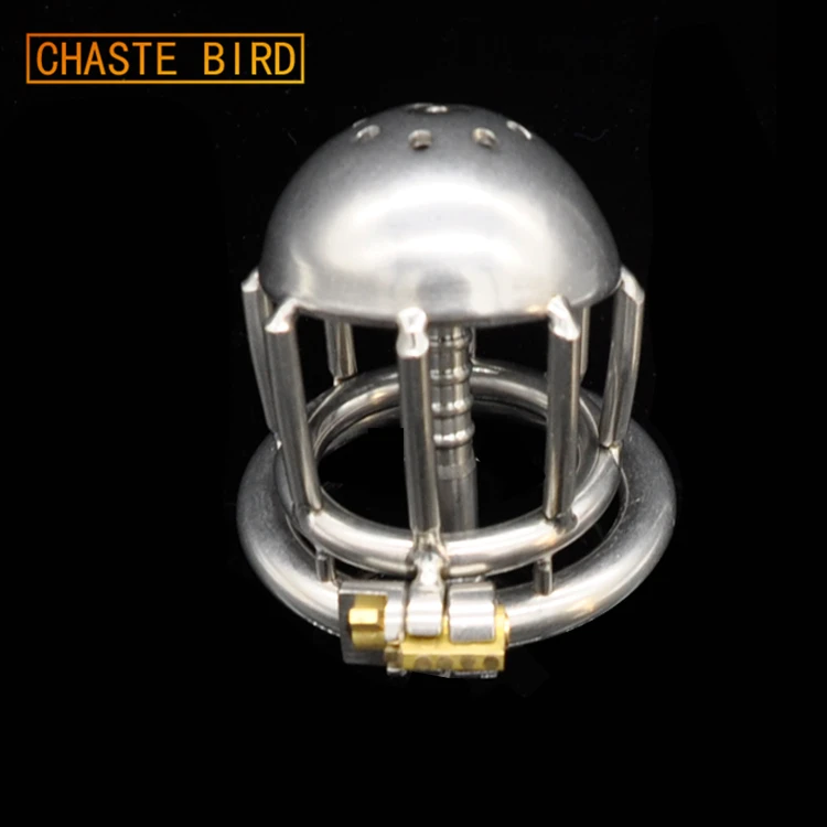 Новинка мужское кольцо целомудрия Chaste Bird из нержавеющей стали с клеткой для
