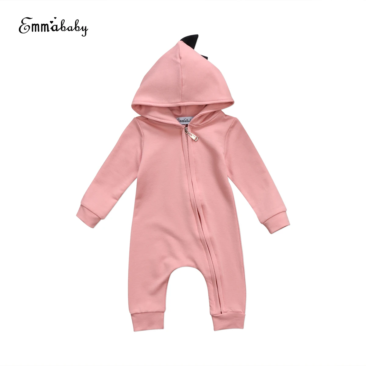 2018 new lovely kid rompers Newborn font b Baby b font Boy Girl long sleeve Dinosaur