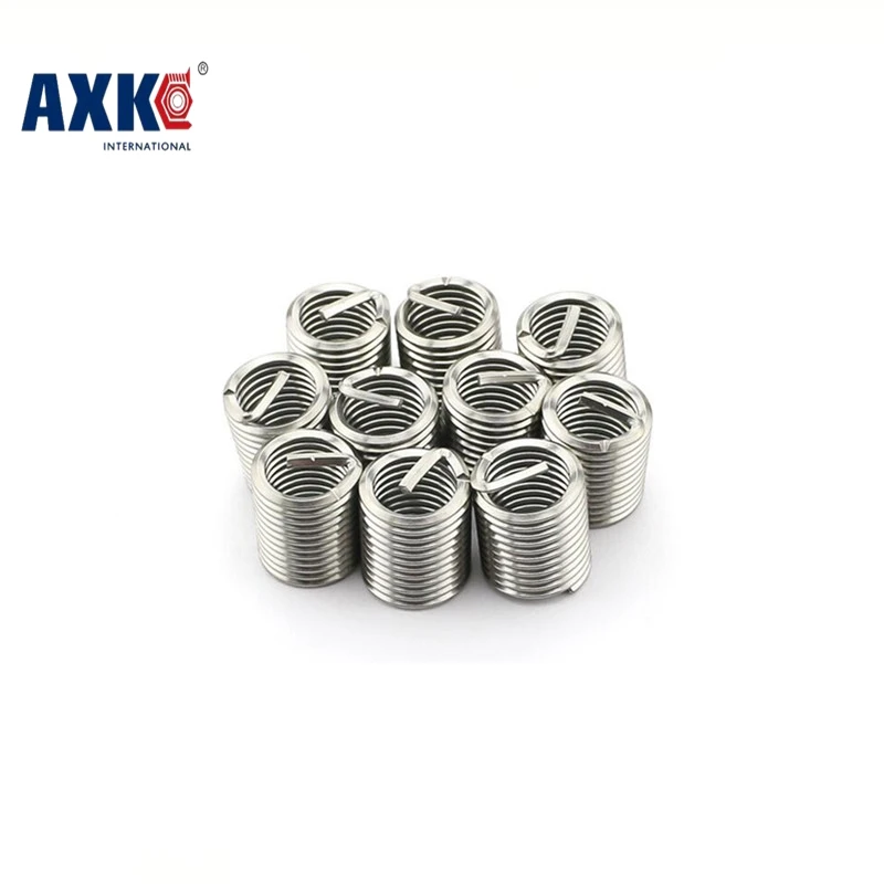 AXK 50 шт M10 * 1 0 2D m10 проволочная вставка из нержавеющей стали Винт Втулка