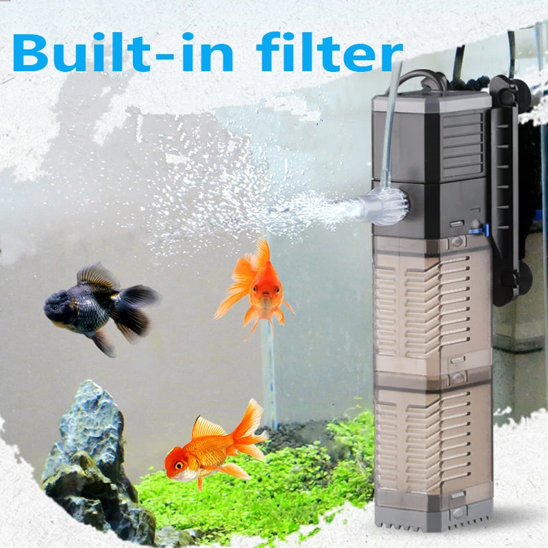 Kopen SUNSUN Super 4 In 1 Sunsun Interne Aquarium Filter Pomp Aquarium Multifunctionele Wave Maker Watercirculatie Luchtpomp Filter