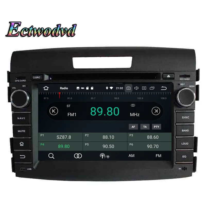 Best Ectwodvd Octa Core 4G RAM 64G ROM Android 9.0 Car Multimedia DVD Player GPS HeadUnit for Honda CRV 2012 2013 2014 7