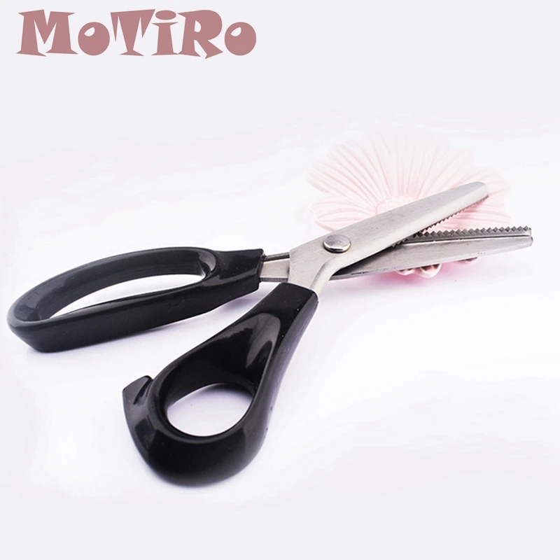 

MoTiRo,Tailor Scissors with Round & TriangleTooth,Sewing Scissor with Zigzag Shape for DIY Sewing,Shears for Fabric or Leather