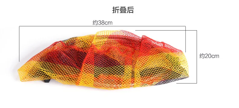 Nylon Colorido Cabeça Mão Rede De Aterragem De Pesca Grossa