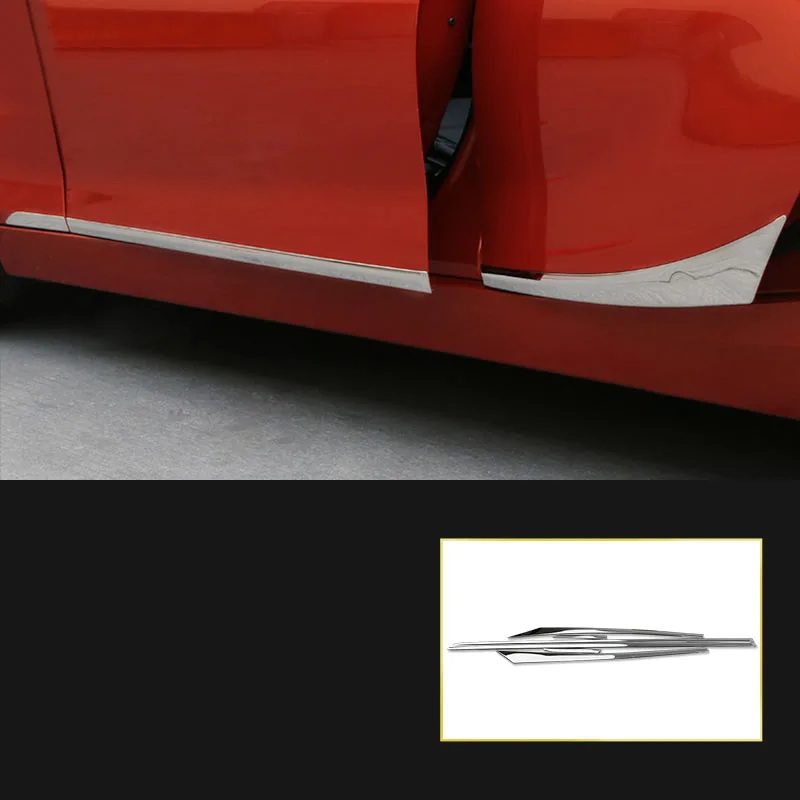 

lsrtw2017 stainless steel car body trims for bmw 1 series 116 118120 125 114 F20 2011 2012 2013 2014 2015