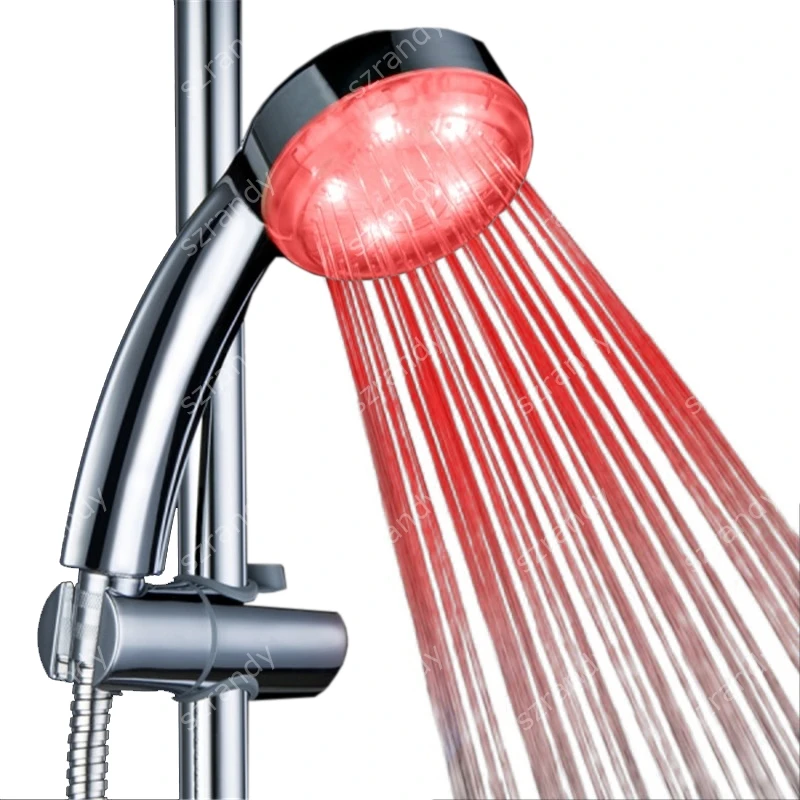 LD8008 A19 одна красная цветная душевая лейка с пятью звездами|shower head|shower head colorlight shower