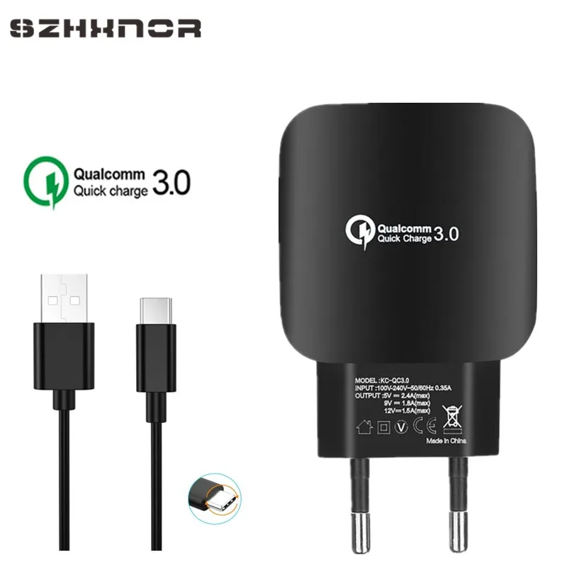 QC3.0 USB зарядное устройство EU адаптер для мобильного телефона настенное Bluboo Maya Max S8