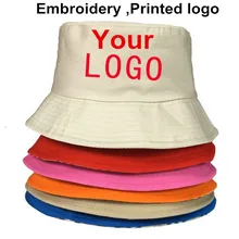 Пользовательский логотип для мужчин и женщин повседневные шляпы ведро Emrboidery печатный знак, символ изображение рыболовные кепки