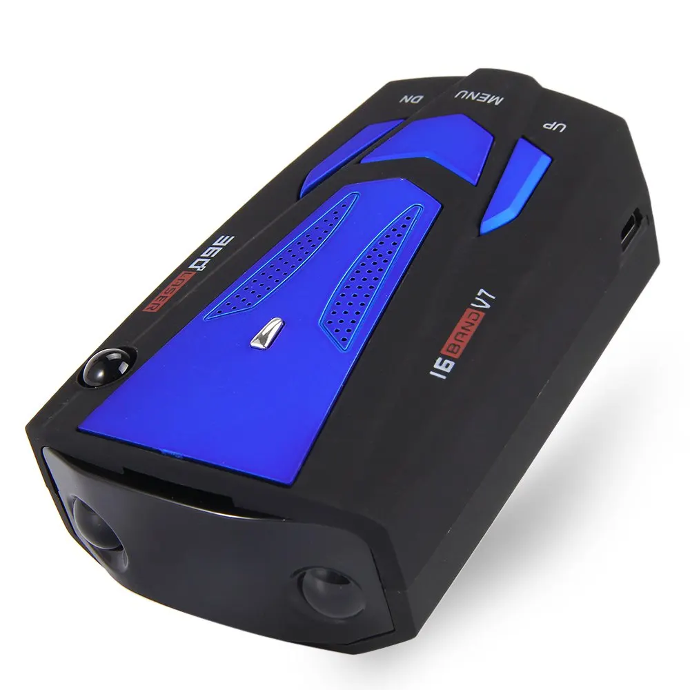 Newest Auto 360 Degree Car Anti Radar Detector for Vehicle V7 Speed Voice Alert Warning with 16 Band LED Display Detector